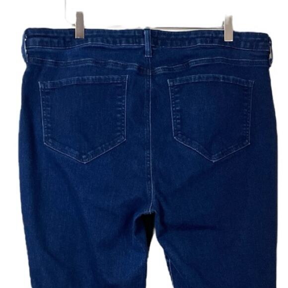 NYDJ Barbara Bootcut Crop Jeans Mid Rise Dark Wash Slimming Women’s Size 18W - Picture 4 of 6